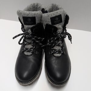 Remonte Women's Black and Gray Winter Boots Size 41